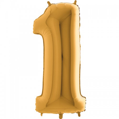 Balão Número 1 Dourado